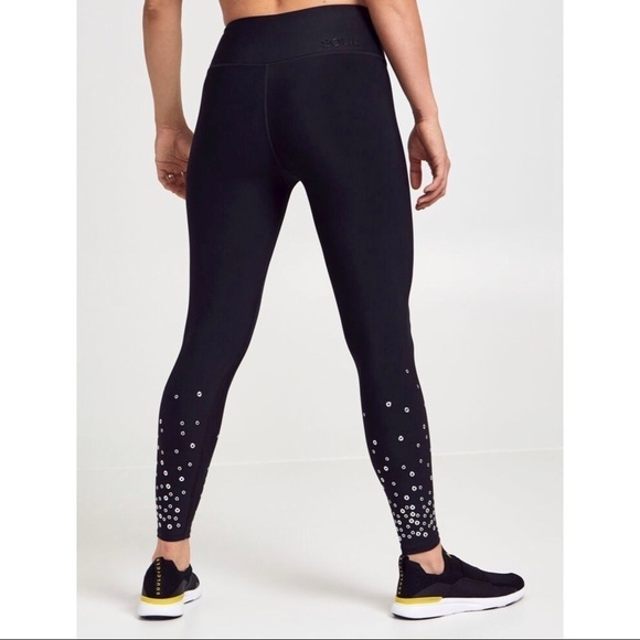 NWT SOUL BY SOULCYCLE Black Scatter Grommet Tight Leggings size XXXL - Picture 3 of 11